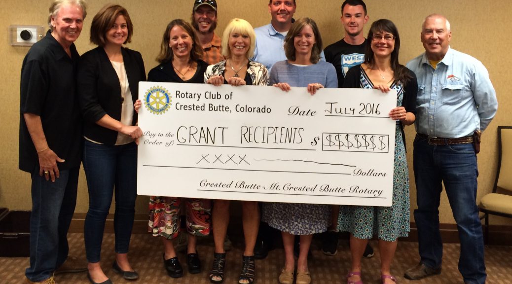 Crested Butte Rotary Grants 2016